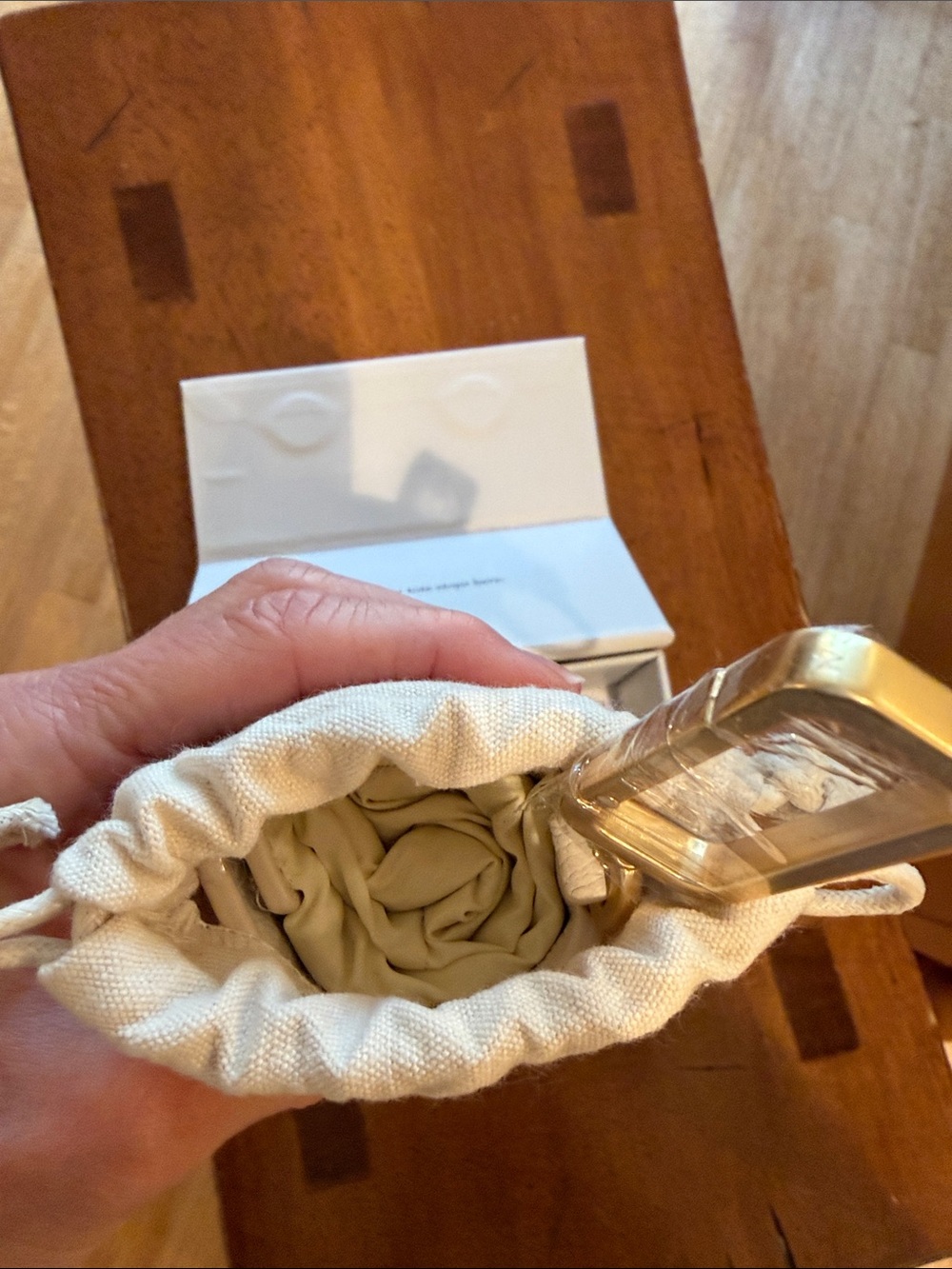 keote - keychain tote - stone with gold - Picture 6 of 9